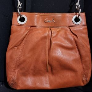 Coach leather shoulder bag